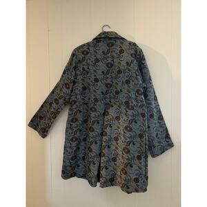 Eucalyptus Black Quilted Hand Crafted Cotton Women’s Shacket  M Vtg Quiet Luxury